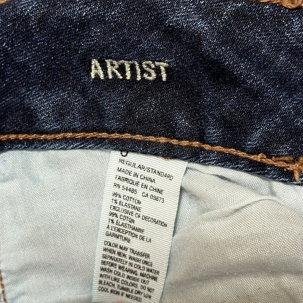 Vintage American Eagle Artist Bootcut Jeans Size 0 Short Y2K Retro (Inseam 25”) - Picture 8 of 11